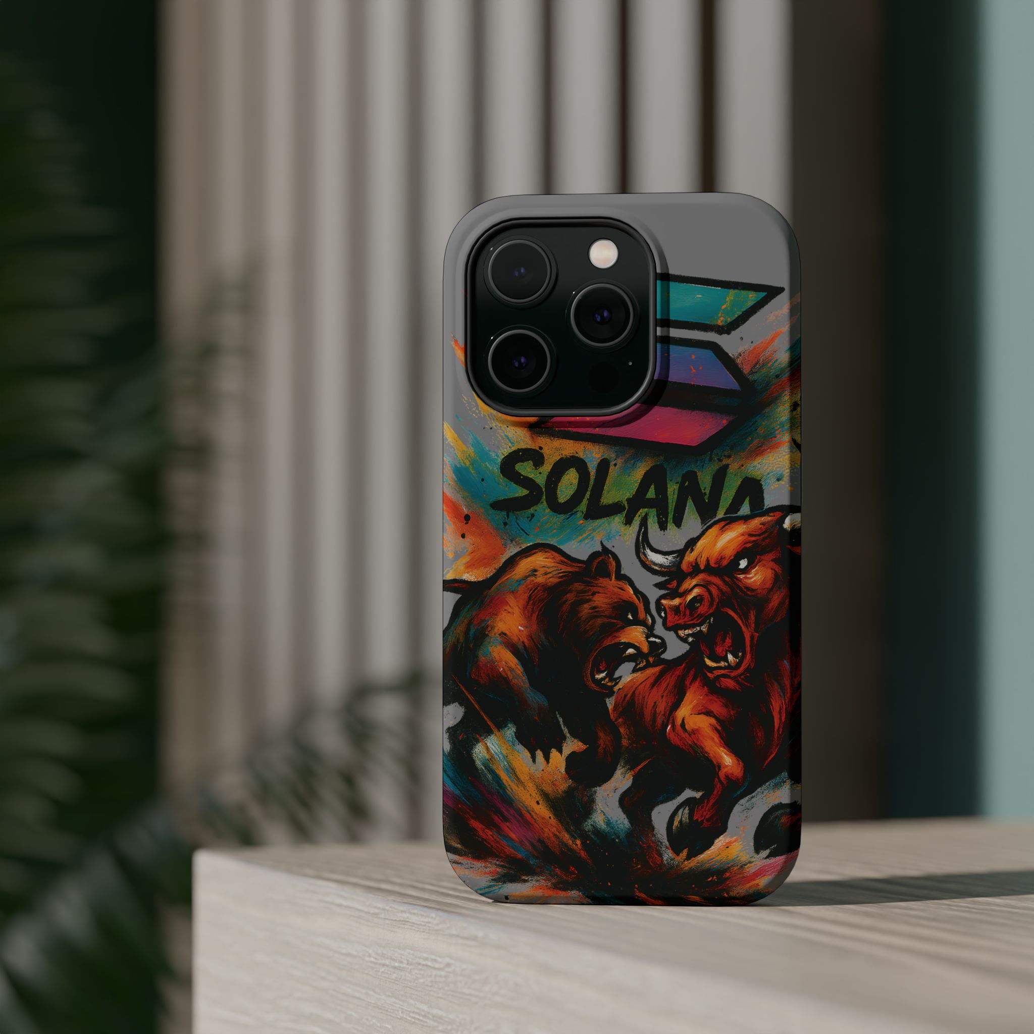 Solana Crypto Phone Case MagSafe iPhone Case Magnetic Tough Cases Bitcoin Phone Case Shock Proof Phone Case Crypto Accessories Crypto Merch