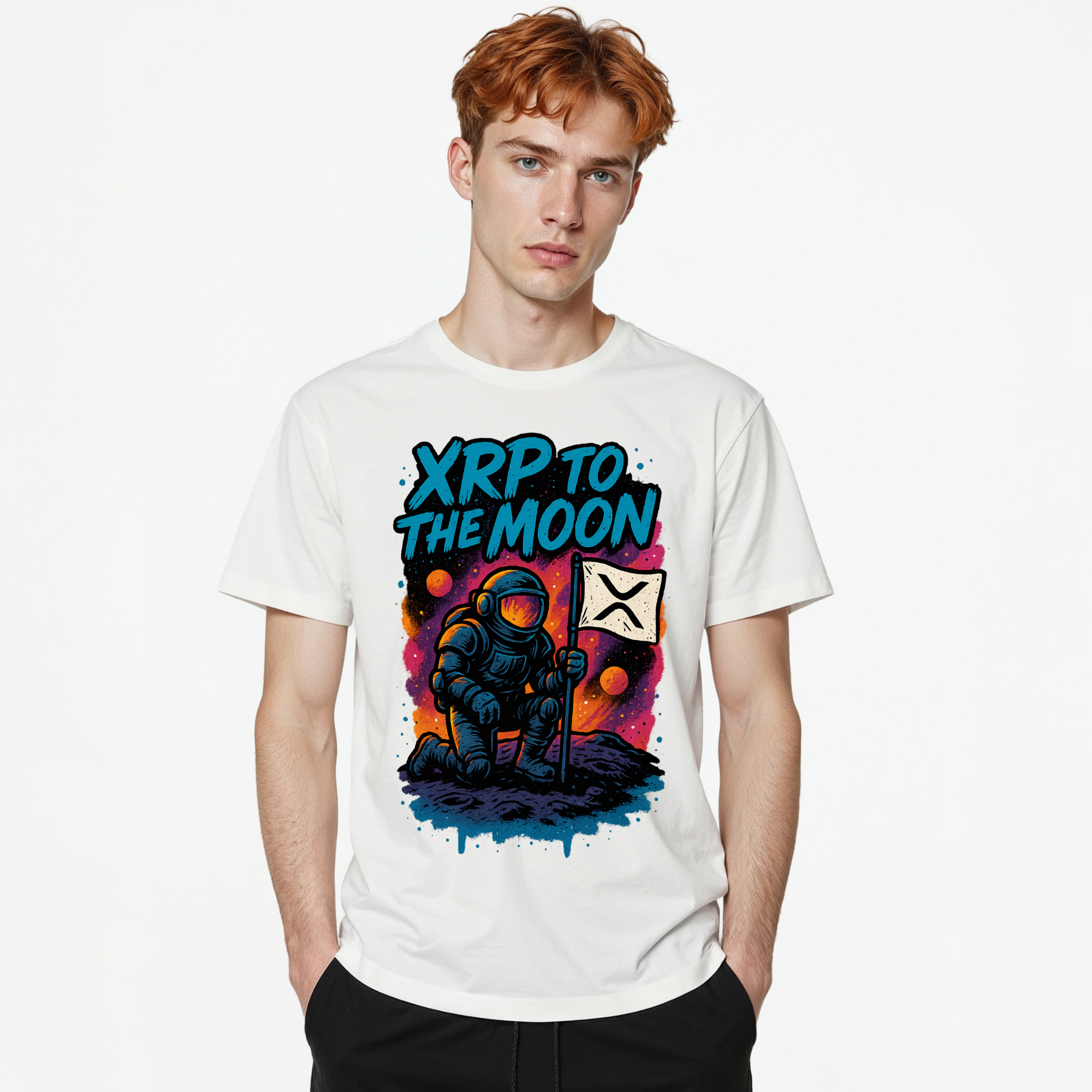 Crypto Shirt XRP To The Moon T-Shirt for Degens & XRP Fans Crypto Merch Crypto Clothing XRP Merch Shirt